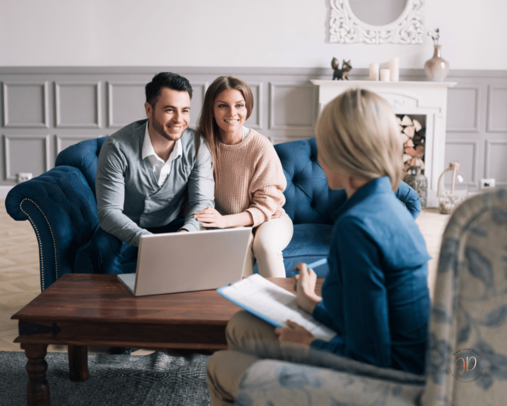 family discussing real estate decision in Kitchener-Waterloo home